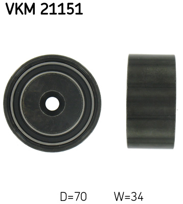 Deflection Pulley/Guide Pulley, timing belt - VKM 21151 SKF - 059109244A, 059109244B, N0147236